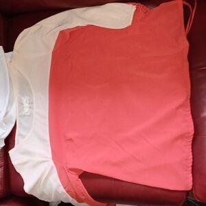 Two Tone Split Sleeve Blouse